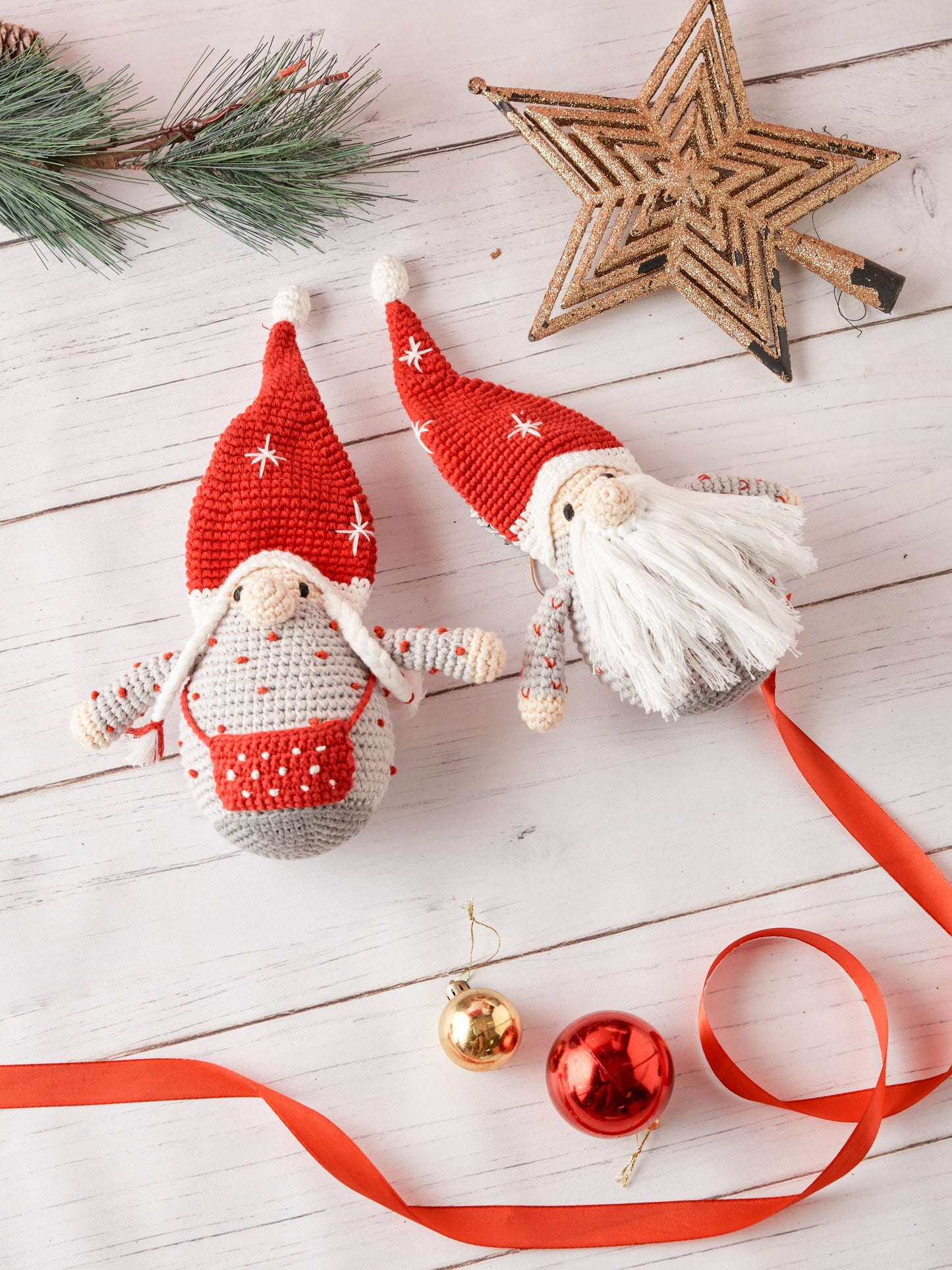 Timber & Twinkle The Gnome Ornament Duo