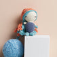 Blue Mermaid Crochet Stuffed Doll