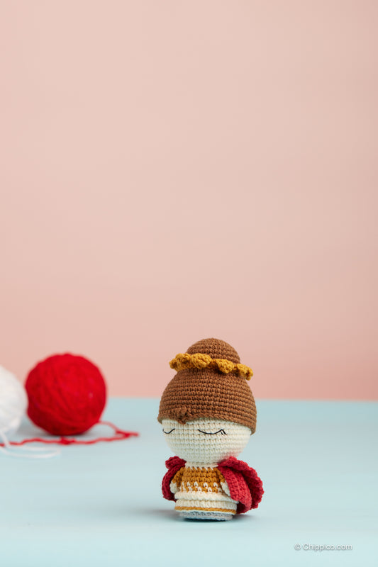Royal Crown Queen Crochet Stuffed Doll